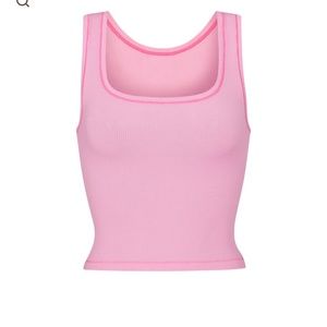 SKIMS cotton rib bubble gum tank